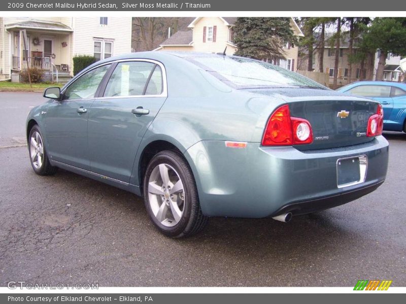 Silver Moss Metallic / Titanium 2009 Chevrolet Malibu Hybrid Sedan