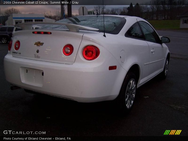 Summit White / Gray 2009 Chevrolet Cobalt LS Coupe