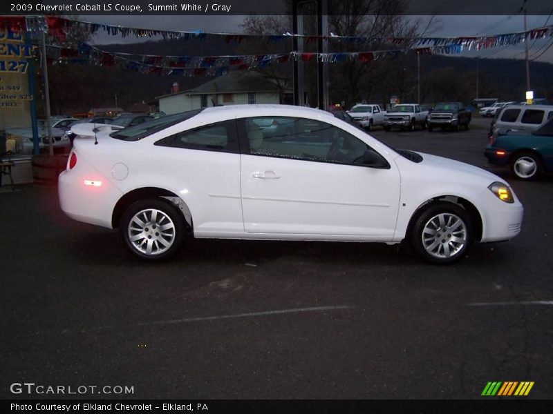 Summit White / Gray 2009 Chevrolet Cobalt LS Coupe