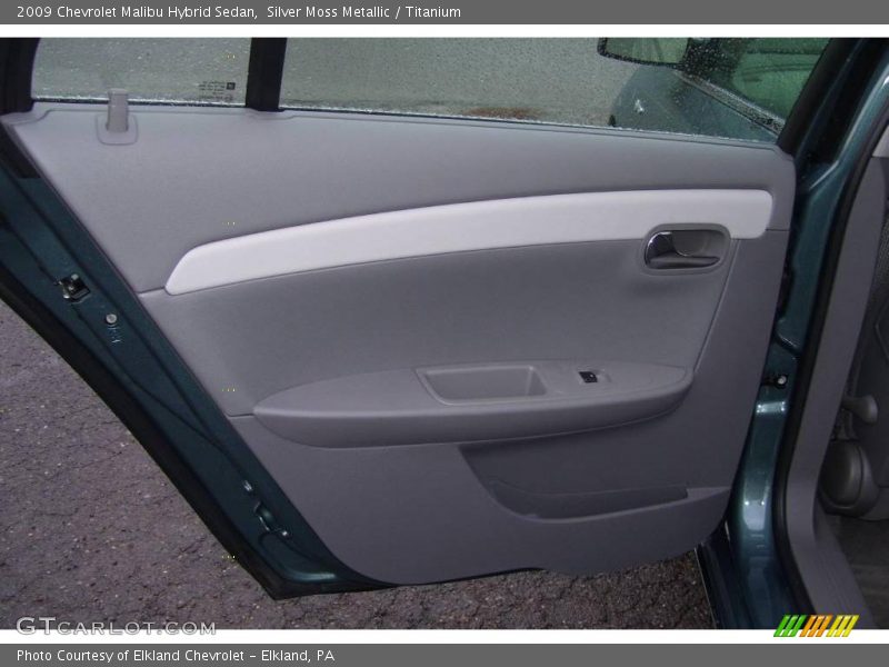 Silver Moss Metallic / Titanium 2009 Chevrolet Malibu Hybrid Sedan