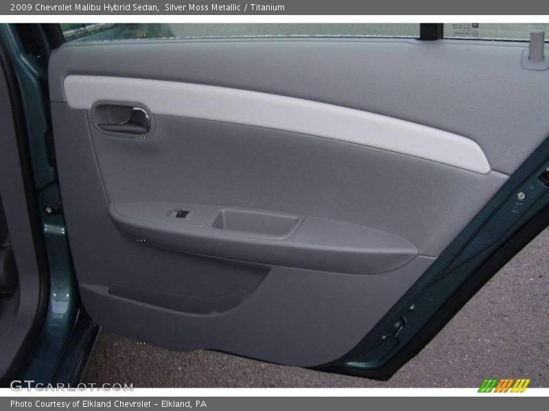 Silver Moss Metallic / Titanium 2009 Chevrolet Malibu Hybrid Sedan
