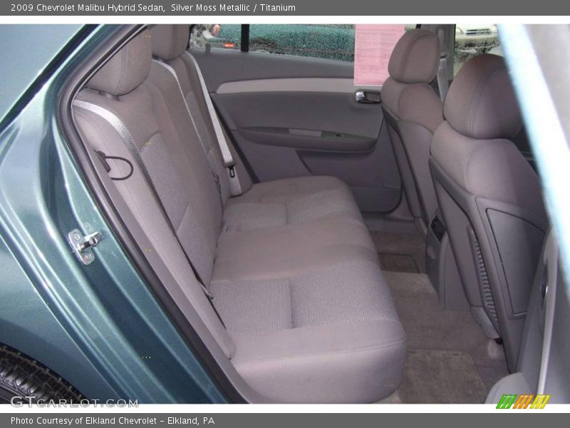 Silver Moss Metallic / Titanium 2009 Chevrolet Malibu Hybrid Sedan