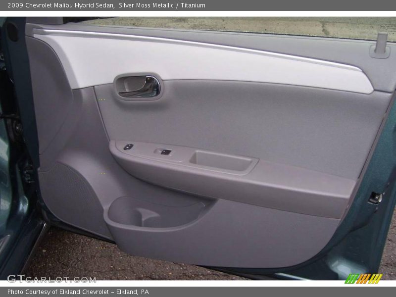 Silver Moss Metallic / Titanium 2009 Chevrolet Malibu Hybrid Sedan