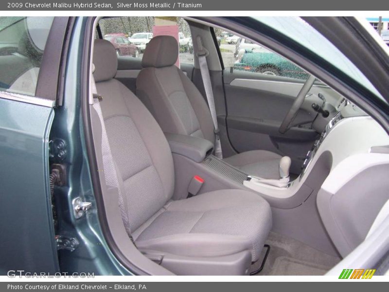 Silver Moss Metallic / Titanium 2009 Chevrolet Malibu Hybrid Sedan