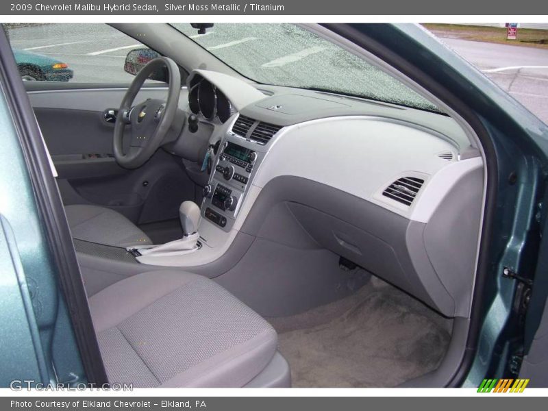 Silver Moss Metallic / Titanium 2009 Chevrolet Malibu Hybrid Sedan