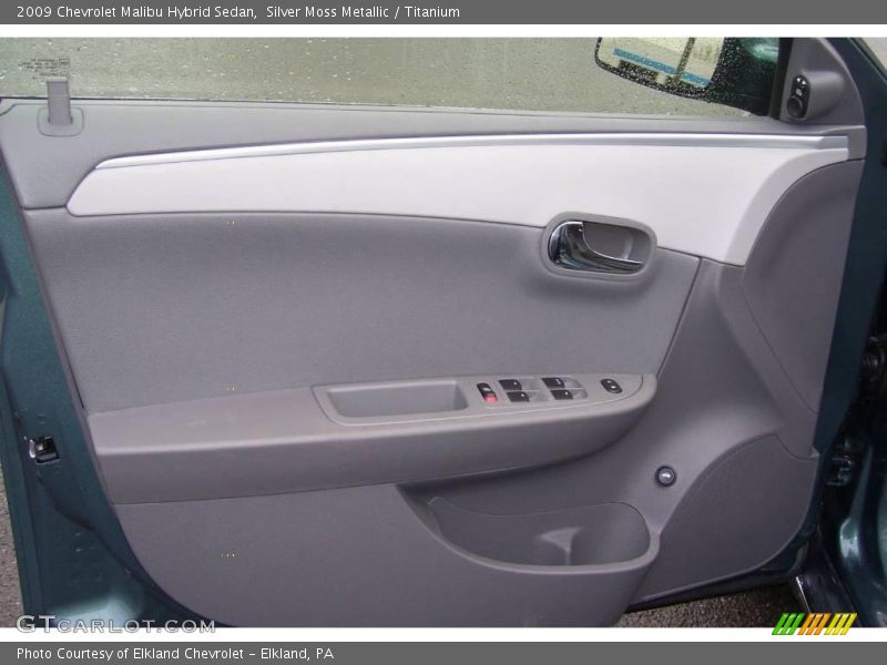Silver Moss Metallic / Titanium 2009 Chevrolet Malibu Hybrid Sedan
