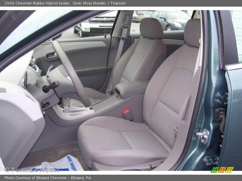 Silver Moss Metallic / Titanium 2009 Chevrolet Malibu Hybrid Sedan