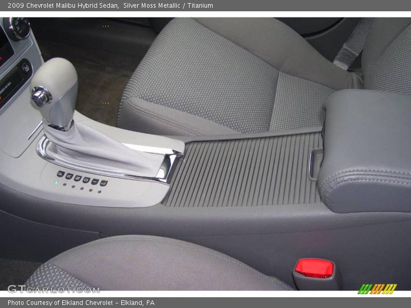 Silver Moss Metallic / Titanium 2009 Chevrolet Malibu Hybrid Sedan