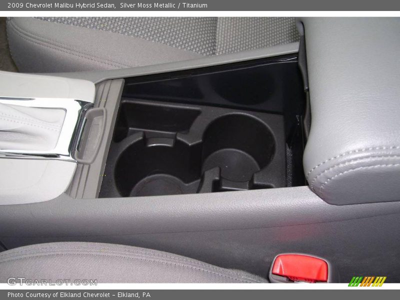 Silver Moss Metallic / Titanium 2009 Chevrolet Malibu Hybrid Sedan
