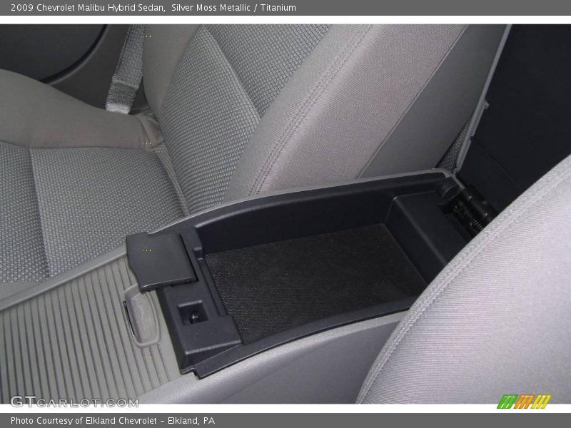 Silver Moss Metallic / Titanium 2009 Chevrolet Malibu Hybrid Sedan