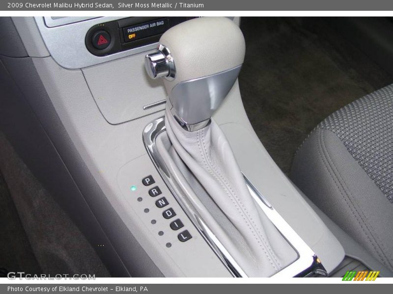 Silver Moss Metallic / Titanium 2009 Chevrolet Malibu Hybrid Sedan
