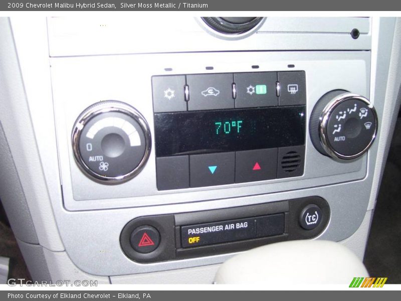Silver Moss Metallic / Titanium 2009 Chevrolet Malibu Hybrid Sedan