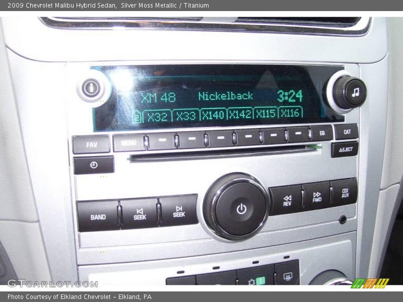 Silver Moss Metallic / Titanium 2009 Chevrolet Malibu Hybrid Sedan