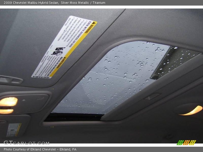 Silver Moss Metallic / Titanium 2009 Chevrolet Malibu Hybrid Sedan