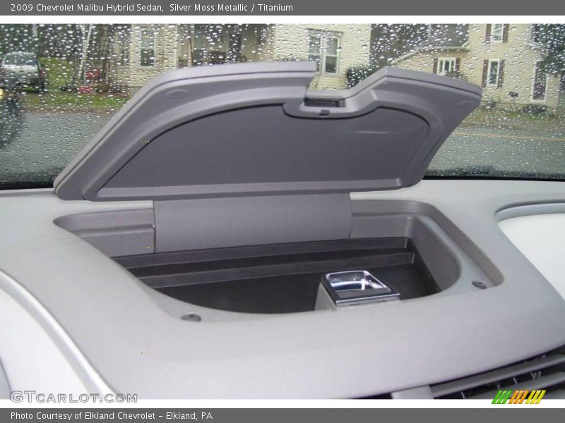 Silver Moss Metallic / Titanium 2009 Chevrolet Malibu Hybrid Sedan