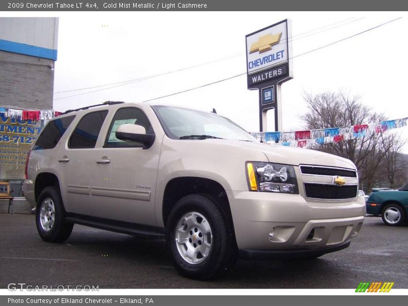 Gold Mist Metallic / Light Cashmere 2009 Chevrolet Tahoe LT 4x4