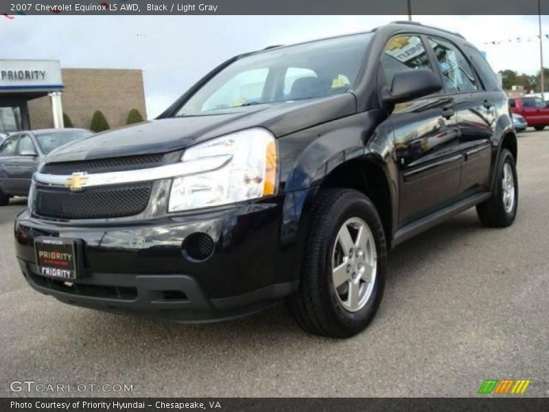 Black / Light Gray 2007 Chevrolet Equinox LS AWD