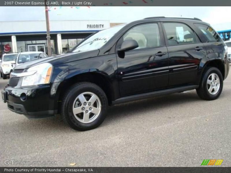 Black / Light Gray 2007 Chevrolet Equinox LS AWD