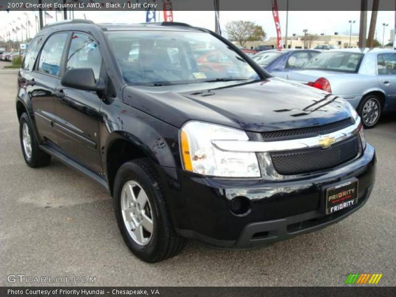 Black / Light Gray 2007 Chevrolet Equinox LS AWD
