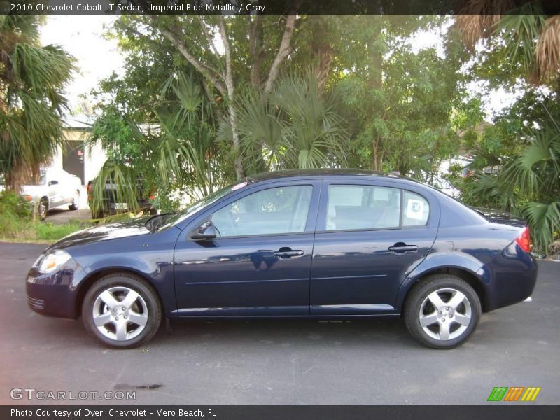 Imperial Blue Metallic / Gray 2010 Chevrolet Cobalt LT Sedan