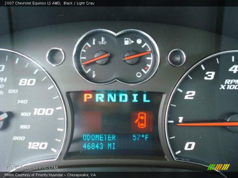 Black / Light Gray 2007 Chevrolet Equinox LS AWD