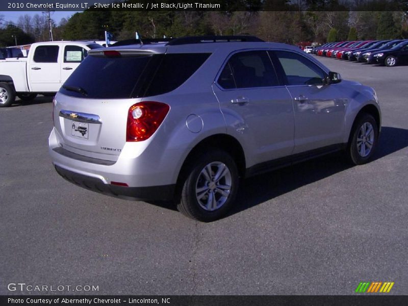Silver Ice Metallic / Jet Black/Light Titanium 2010 Chevrolet Equinox LT