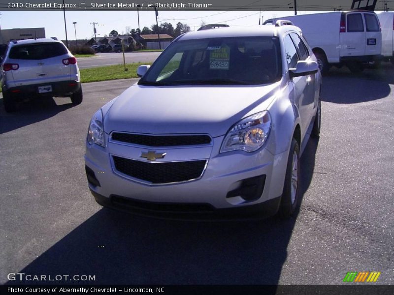 Silver Ice Metallic / Jet Black/Light Titanium 2010 Chevrolet Equinox LT