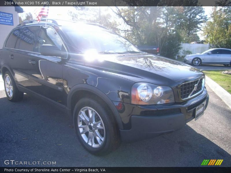 Black / Taupe/Light Taupe 2004 Volvo XC90 T6 AWD