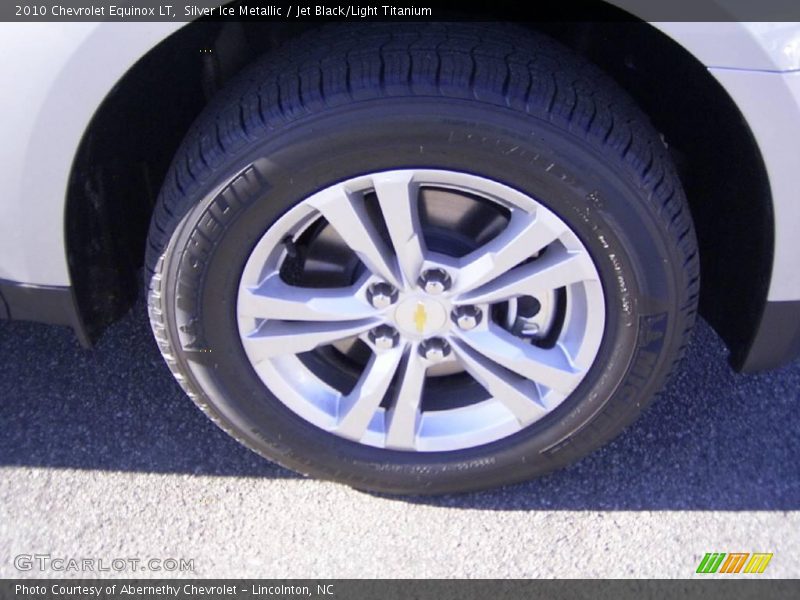Silver Ice Metallic / Jet Black/Light Titanium 2010 Chevrolet Equinox LT