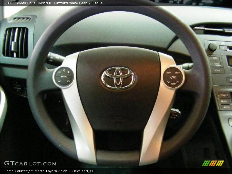 Blizzard White Pearl / Bisque 2010 Toyota Prius Hybrid II