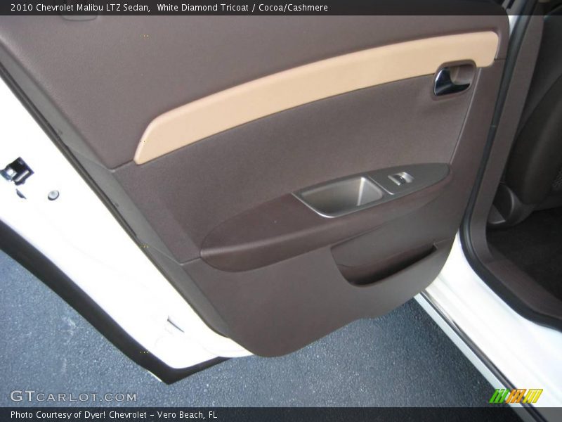 White Diamond Tricoat / Cocoa/Cashmere 2010 Chevrolet Malibu LTZ Sedan