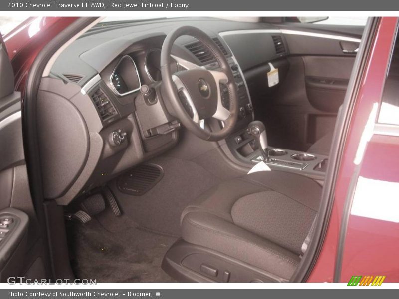 Red Jewel Tintcoat / Ebony 2010 Chevrolet Traverse LT AWD