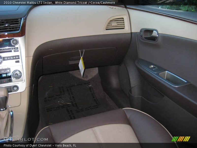 White Diamond Tricoat / Cocoa/Cashmere 2010 Chevrolet Malibu LTZ Sedan