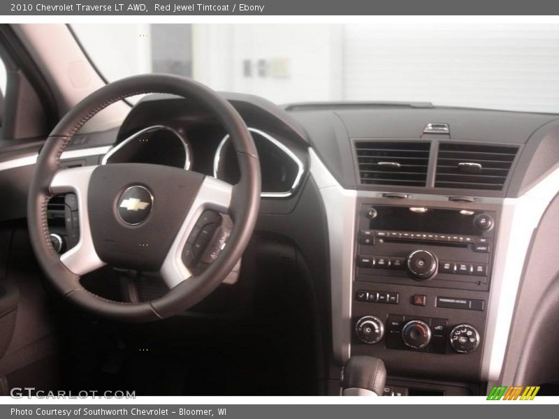 Red Jewel Tintcoat / Ebony 2010 Chevrolet Traverse LT AWD