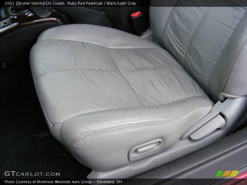 Ruby Red Pearlcoat / Black/Light Gray 2001 Chrysler Sebring LXi Coupe
