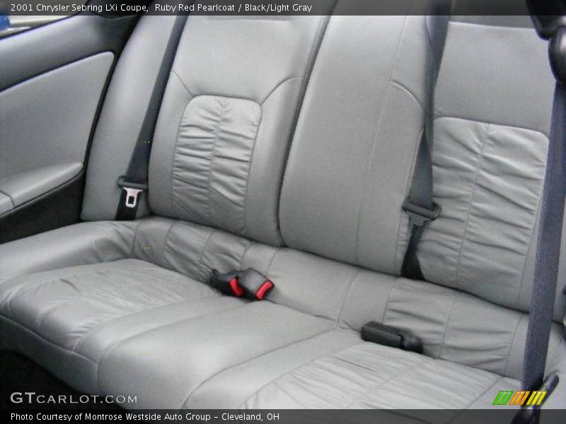 Ruby Red Pearlcoat / Black/Light Gray 2001 Chrysler Sebring LXi Coupe