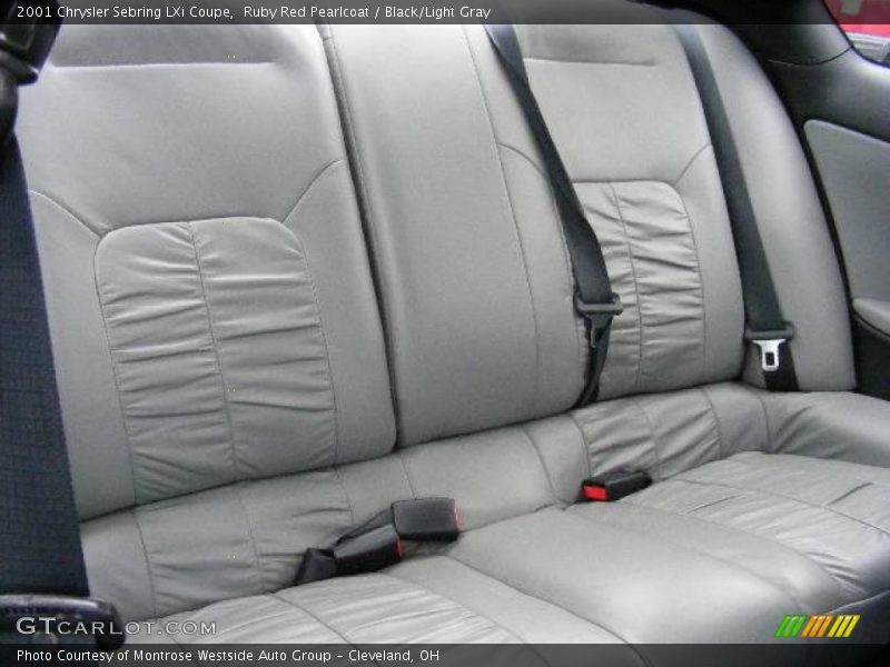 Ruby Red Pearlcoat / Black/Light Gray 2001 Chrysler Sebring LXi Coupe