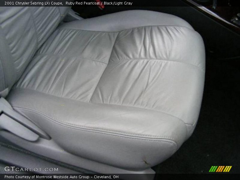 Ruby Red Pearlcoat / Black/Light Gray 2001 Chrysler Sebring LXi Coupe