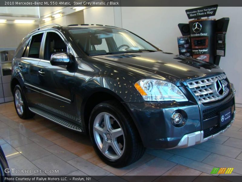 Steel Grey Metallic / Black 2010 Mercedes-Benz ML 550 4Matic
