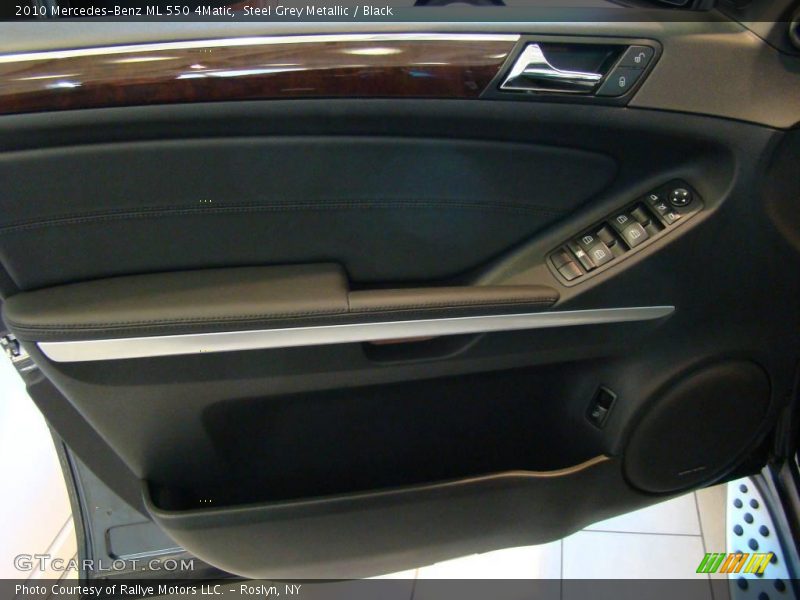 Steel Grey Metallic / Black 2010 Mercedes-Benz ML 550 4Matic