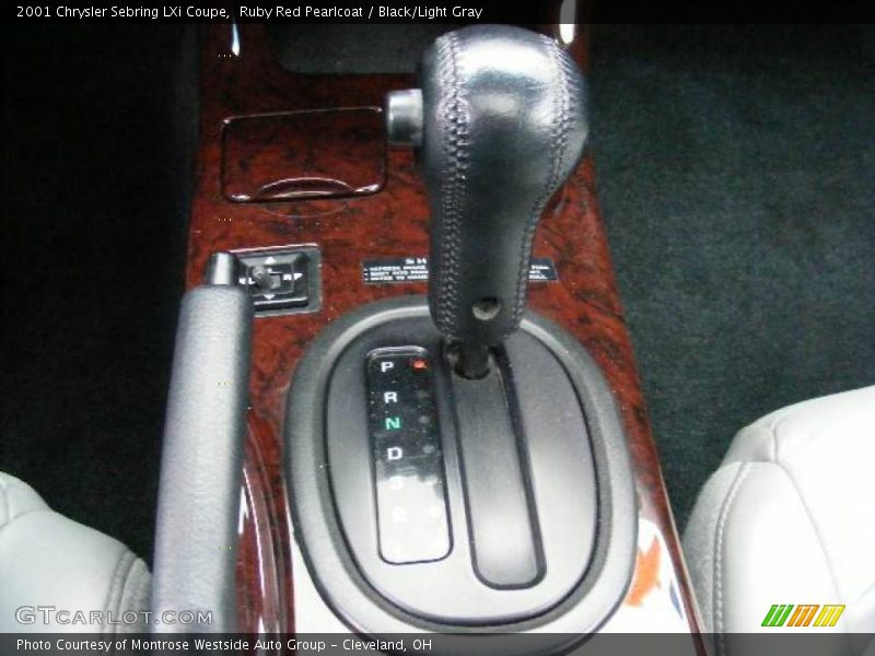 Ruby Red Pearlcoat / Black/Light Gray 2001 Chrysler Sebring LXi Coupe