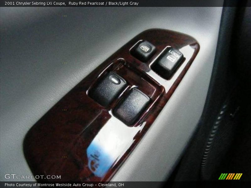 Ruby Red Pearlcoat / Black/Light Gray 2001 Chrysler Sebring LXi Coupe