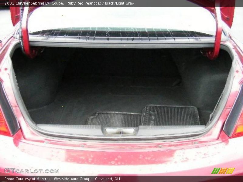 Ruby Red Pearlcoat / Black/Light Gray 2001 Chrysler Sebring LXi Coupe