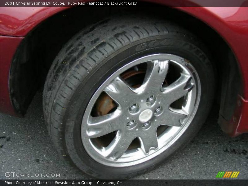 Ruby Red Pearlcoat / Black/Light Gray 2001 Chrysler Sebring LXi Coupe