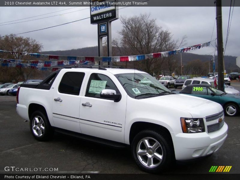 Summit White / Dark Titanium/Light Titanium 2010 Chevrolet Avalanche LTZ 4x4