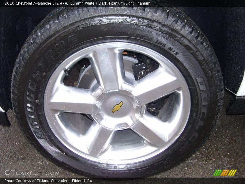 Summit White / Dark Titanium/Light Titanium 2010 Chevrolet Avalanche LTZ 4x4