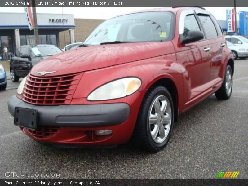 Inferno Red Pearlcoat / Taupe 2002 Chrysler PT Cruiser Limited