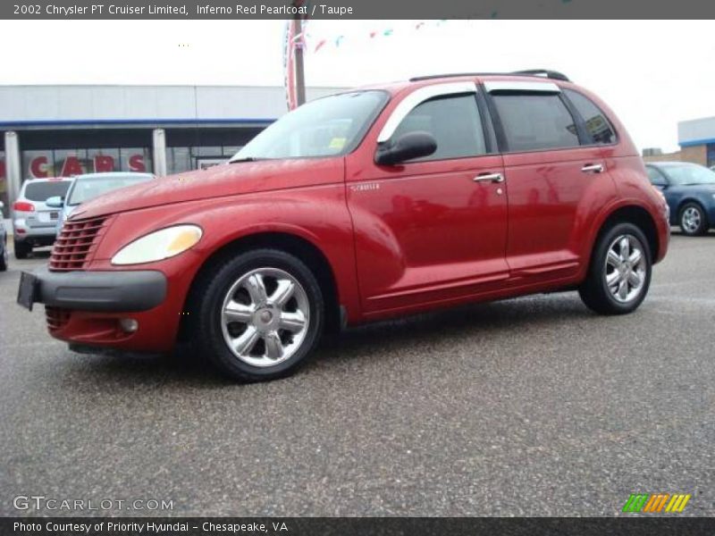 Inferno Red Pearlcoat / Taupe 2002 Chrysler PT Cruiser Limited