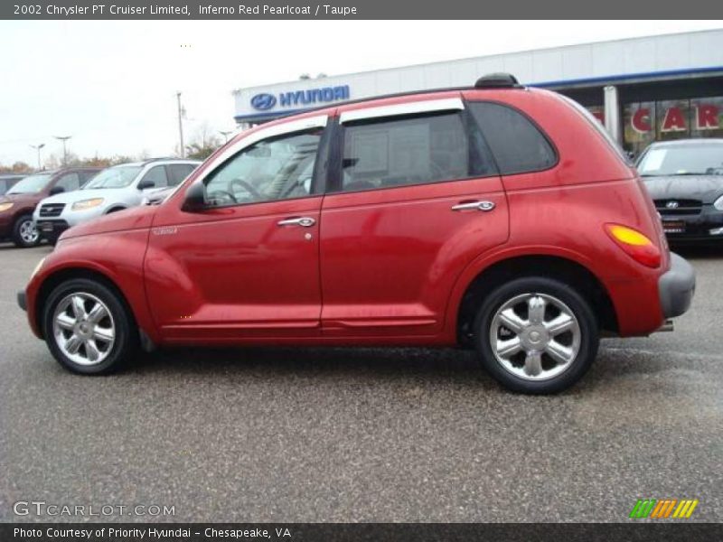 Inferno Red Pearlcoat / Taupe 2002 Chrysler PT Cruiser Limited