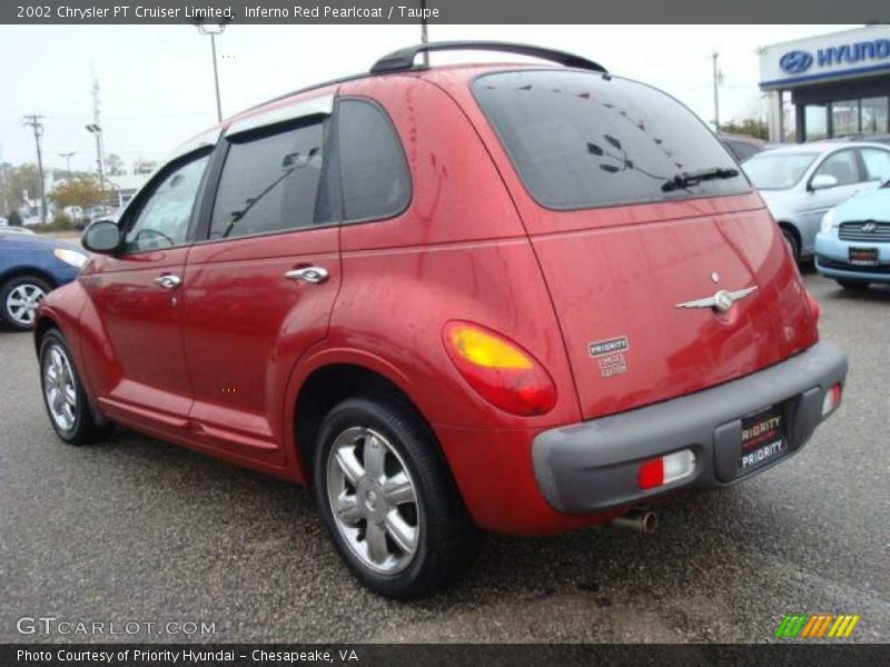 Inferno Red Pearlcoat / Taupe 2002 Chrysler PT Cruiser Limited